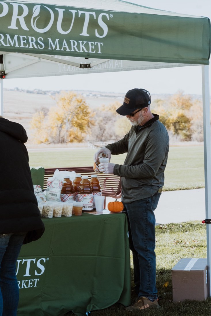 The Sprouts Farmers Market booth at Fall Fest