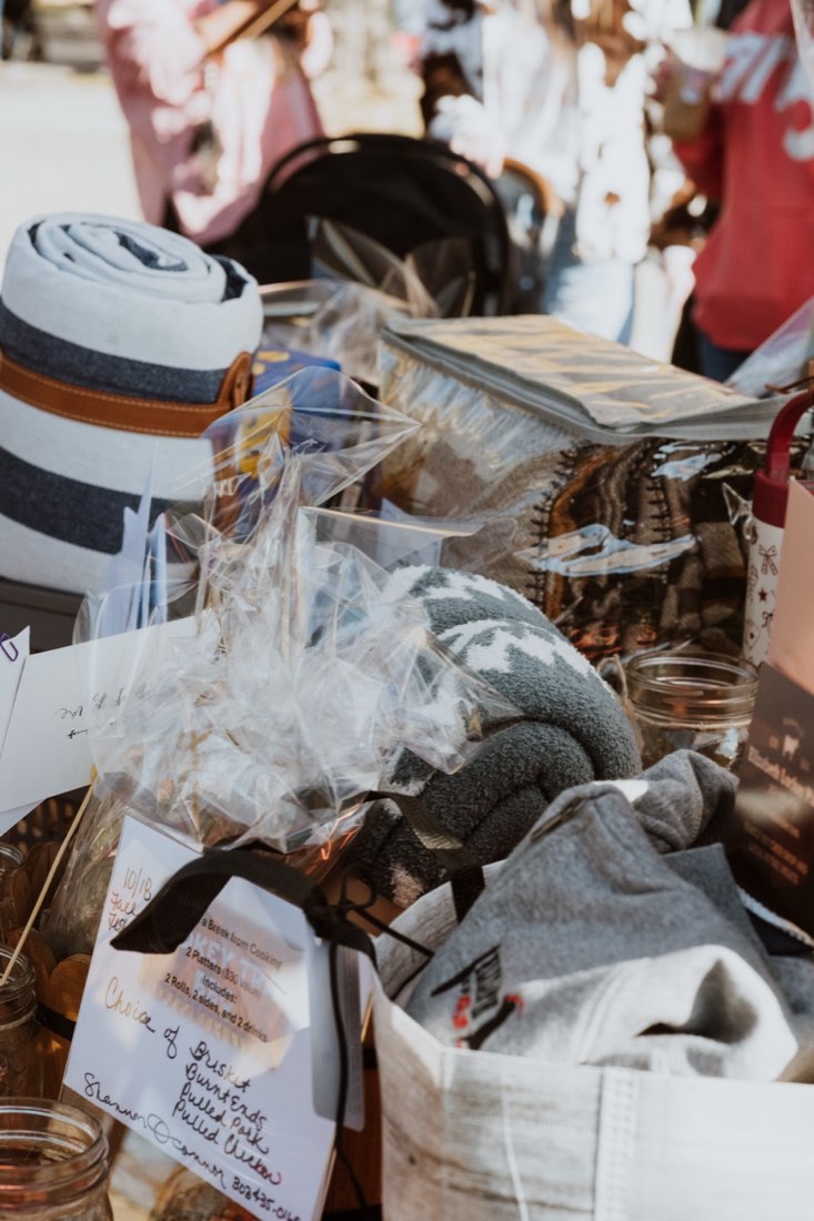Handmade goods at a Fall Fest Marketplace booth