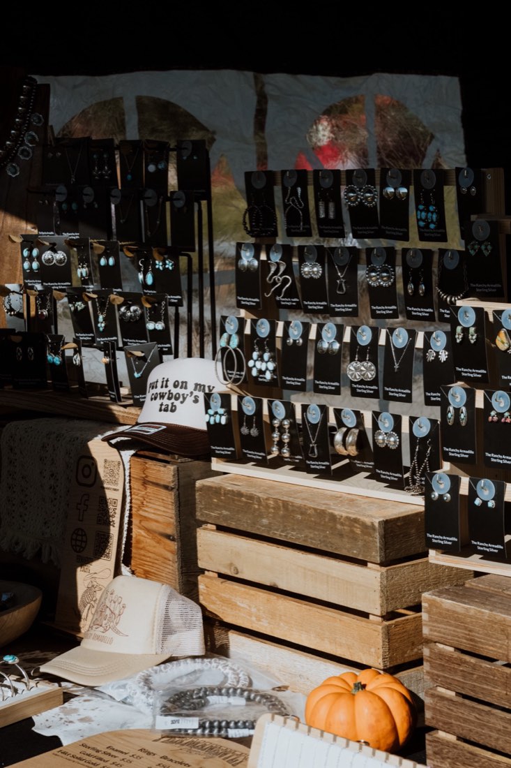 Small batch bottles at a Fall Fest Marketplace booth
